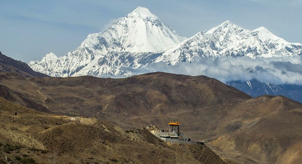 Dhaulagiri and Tukuche Peak from Muktinath