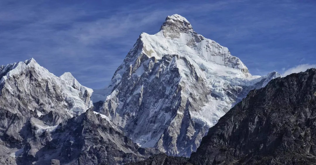 Mount Jannu ( Khumbakharna ) from Sinian La on route from Yalung to Ghunsa