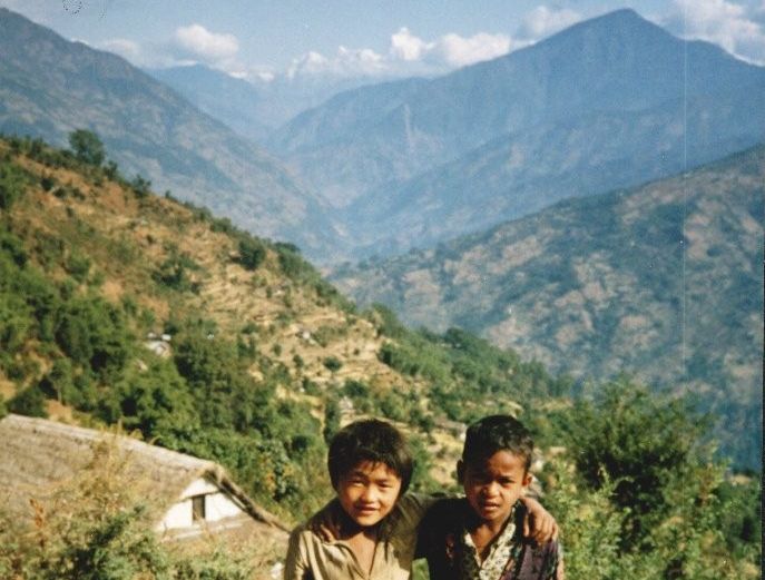 Nepalese Schoolboys and the Tamur River Valley