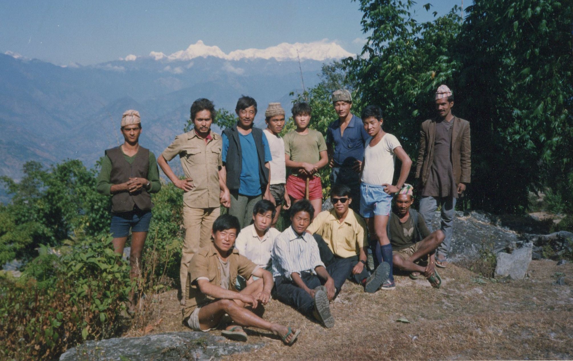 Trekking crew  at trek start