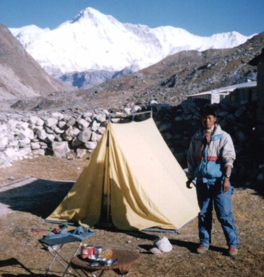 Cho Oyu from Gokyo Village