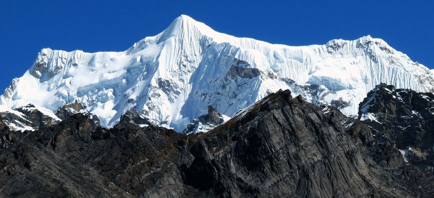 Mt.Chumbu in Everest Region of the Nepal Himalaya