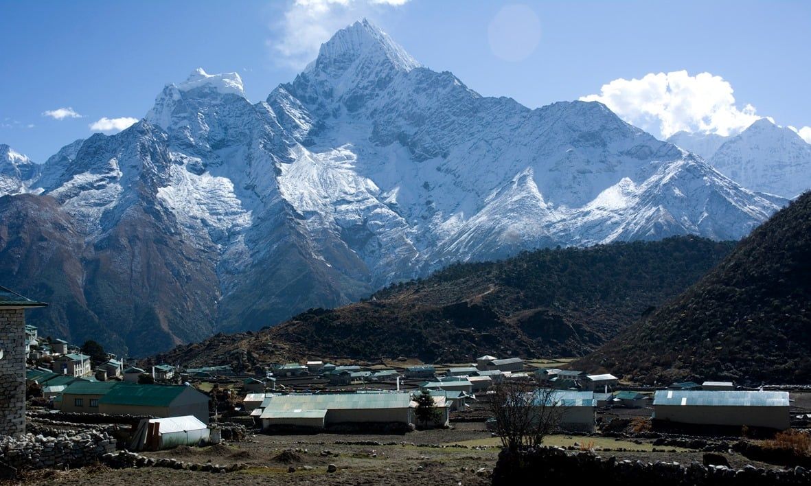 Kang Taiga and Thamserku from Kumjung Village