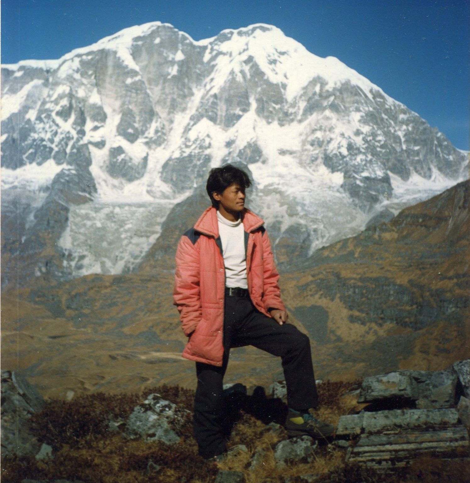 Lamjung Himal from Rambrong Danda