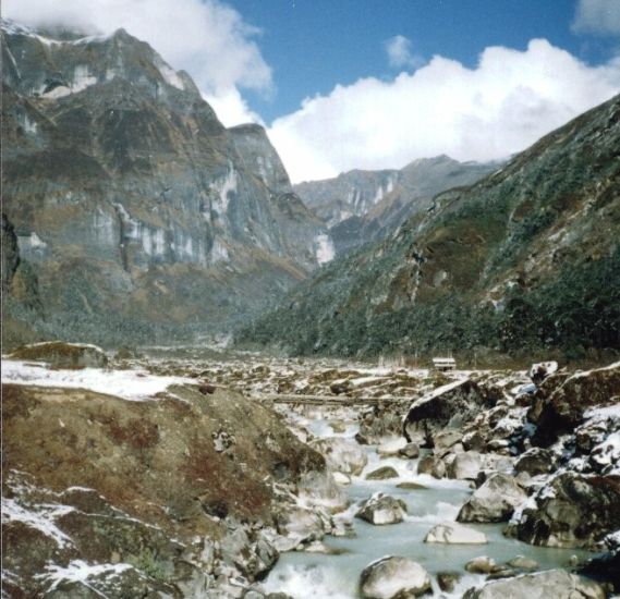 Barun Khola on return down the Barun Valley