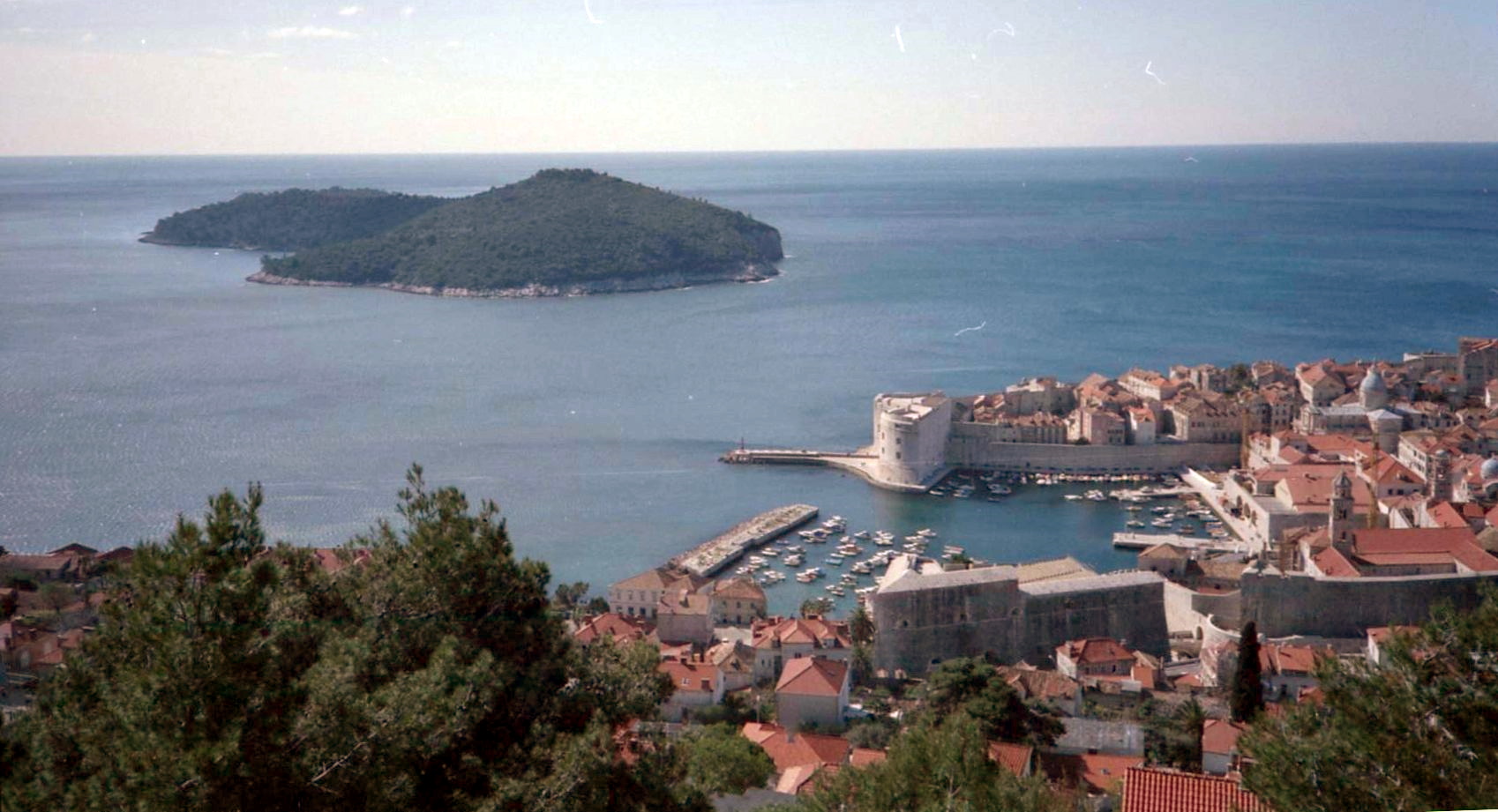 Dubrovnik on the Dalmatian Coast of Croatia