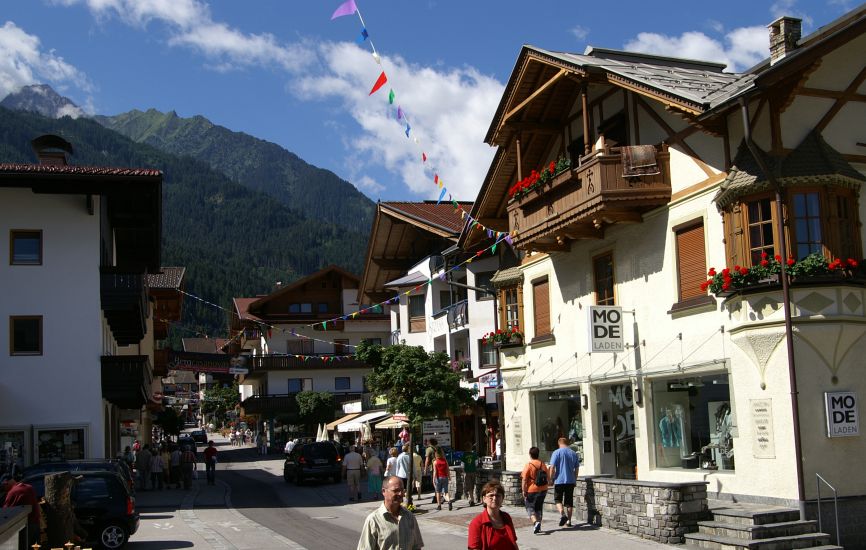 Mayrhofen in the Zillertal Alps