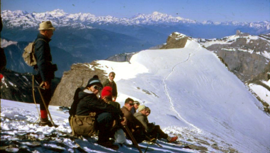 On ascent of the Balmhorn in the Bernese Oberlands