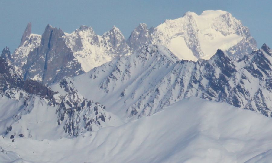 Aiguille du Geant above Courmayeur