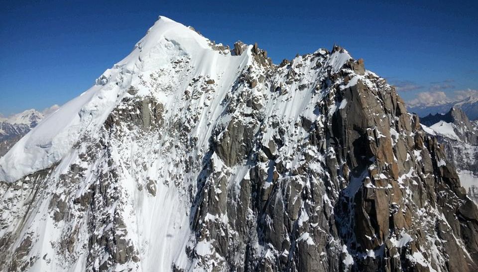 The Aiguille Verte in the Mont Blanc Massif