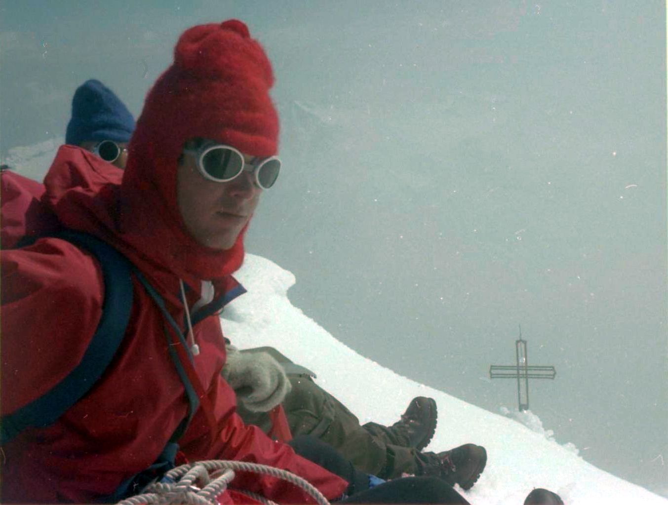 On summit of the Ortler ( Cima Ortles )