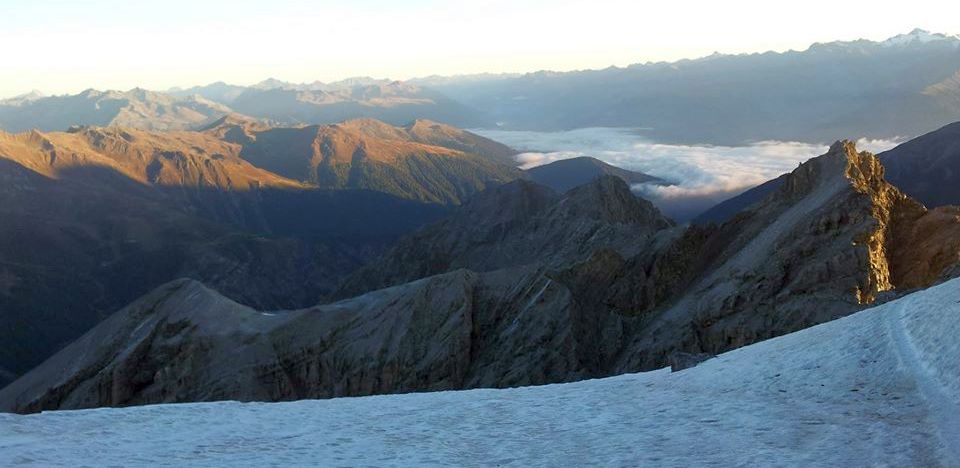 View on ascent of Ortler