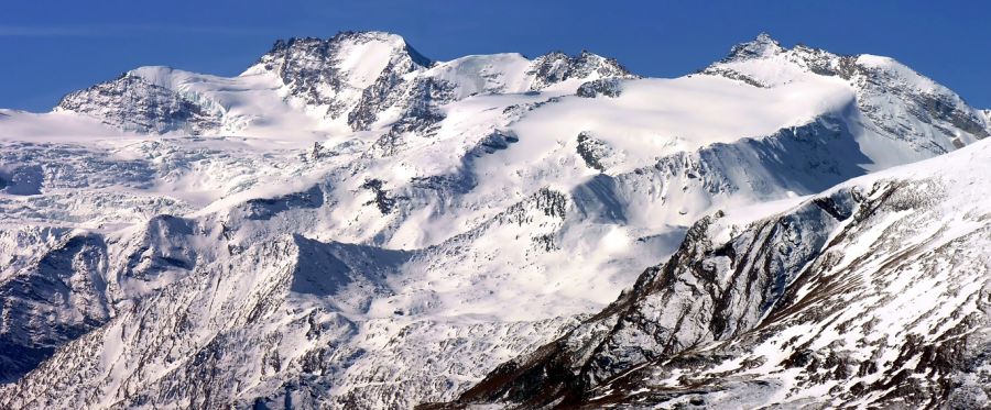 Massif of the Gran Paradiso in the Italian Alps