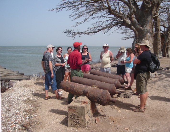 Tour group on James Island