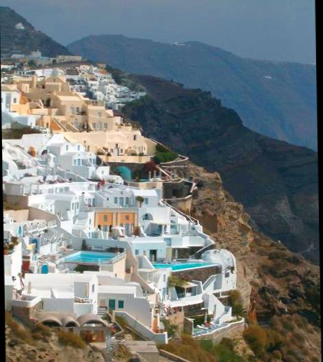 Santorini in the Cycladic Islands