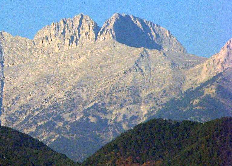 Mount Olympus ( 2917m ) - the highest mountain in Greece