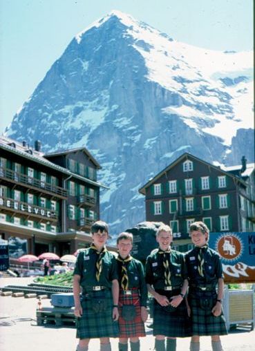 North Face of the Eiger from Kleine Scheidegg in the Bernese Oberlands Region of the Swiss Alps