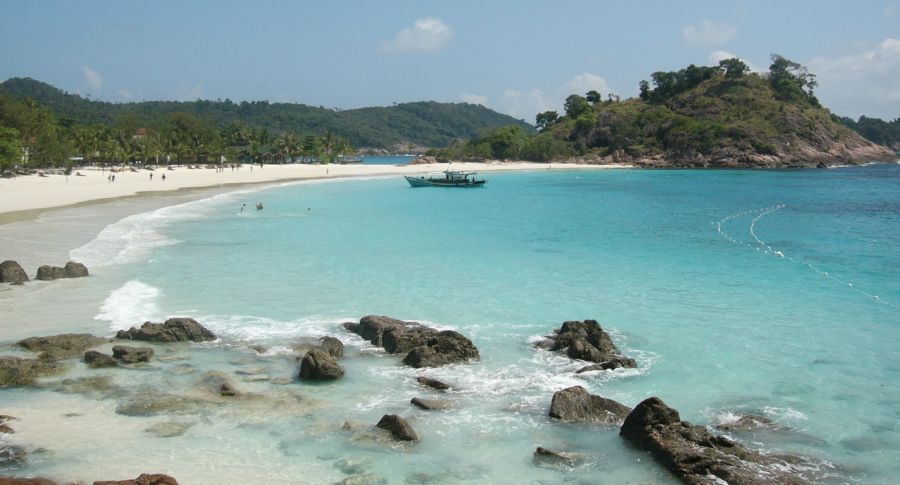 Beach on Redang Island off East Coast of Peninsular Malaysia