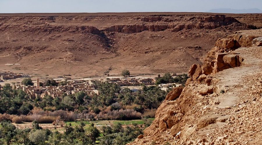 Ziz River Valley in the sub-sahara of Morocco