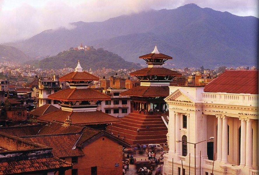 Swayambunath ( Monkey Temple ) from Durbar Square