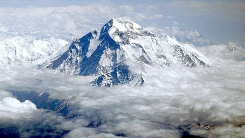 Aerial view of Mount Dhaulagiri