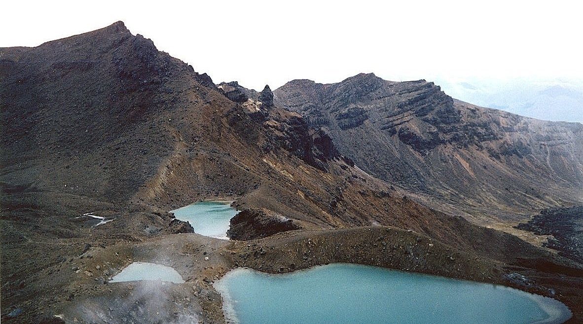 Emerald Lakes on Tongariro Traverse 