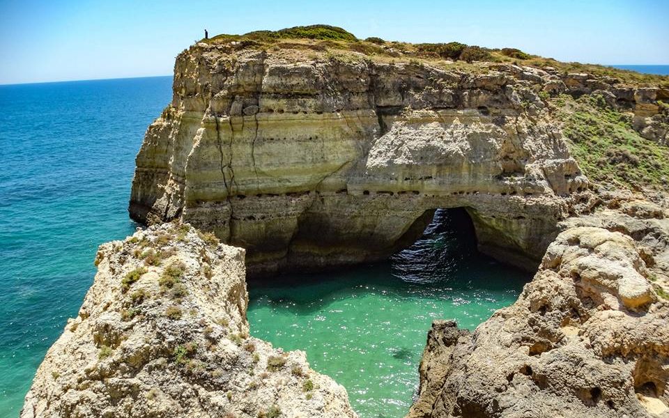 Coastline of The Algarve in Southern Portugal