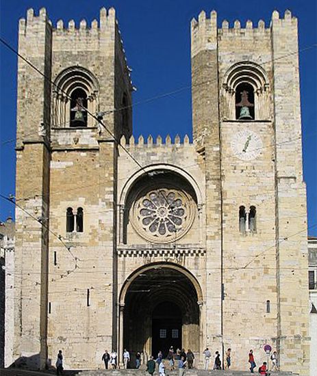 Cathedral in Lisbon - capital city of Portugal