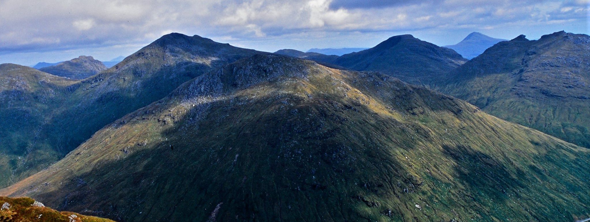 Beinn Ime, Beinn Narnain, Ben Lomond and The Cobbler from Beinn an Lochain