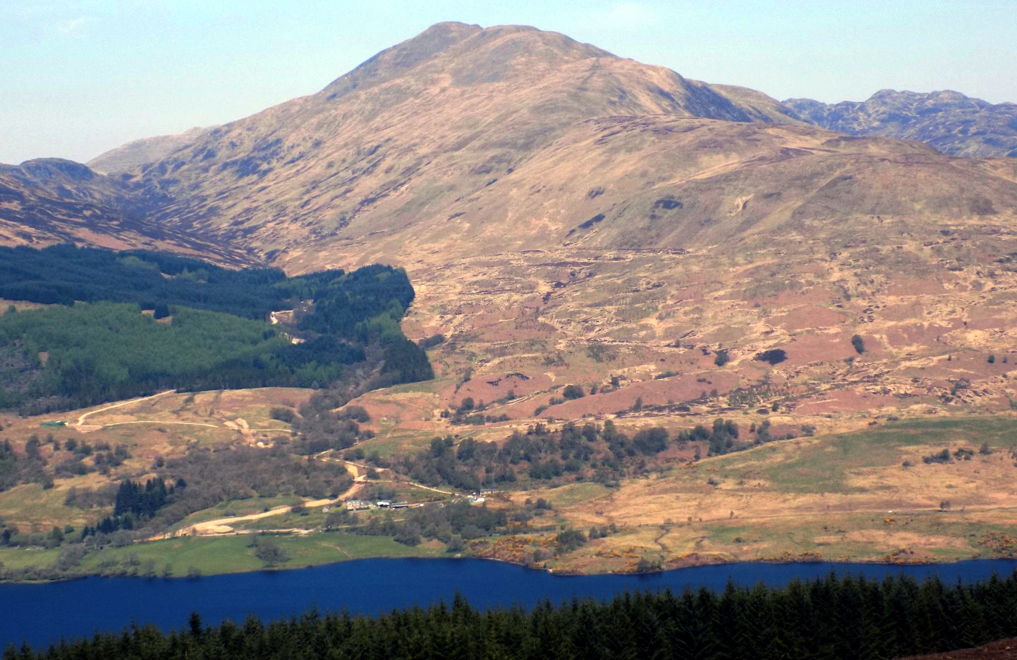 Ben Ledi above Loch Venacher from Ben Gullipen