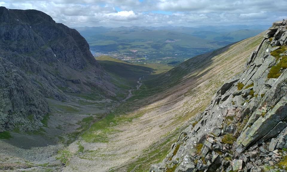 Ben Nevis approach by Allt a Mhuilinn