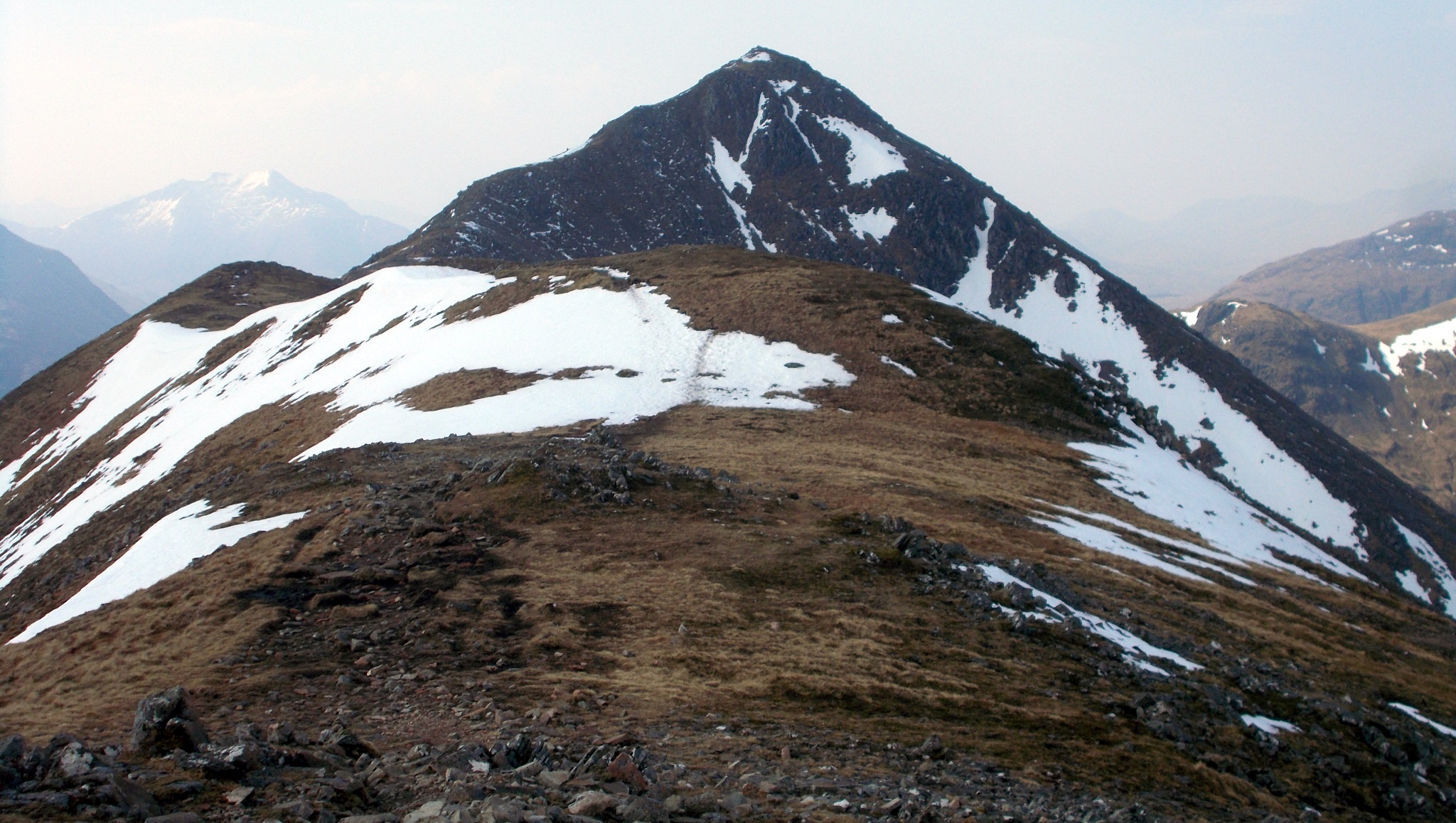 Stob Dubh on Buachaille Etive Beag ( The Little Shepherd ) in Glencoe in the Highlands of Scotland