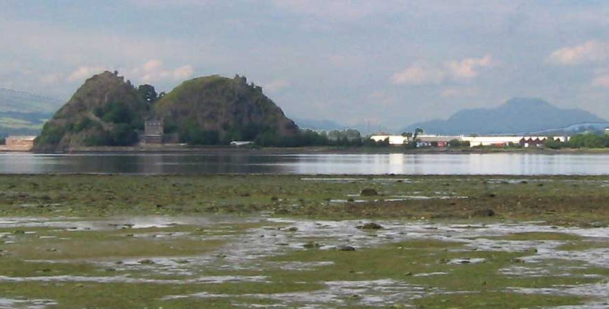 Dumbarton Rock across River Clyde