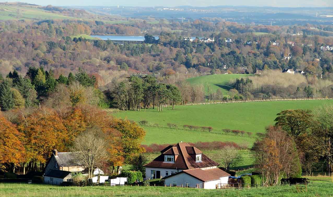 Milngavie Waterworks from the Kilpatrick Hills