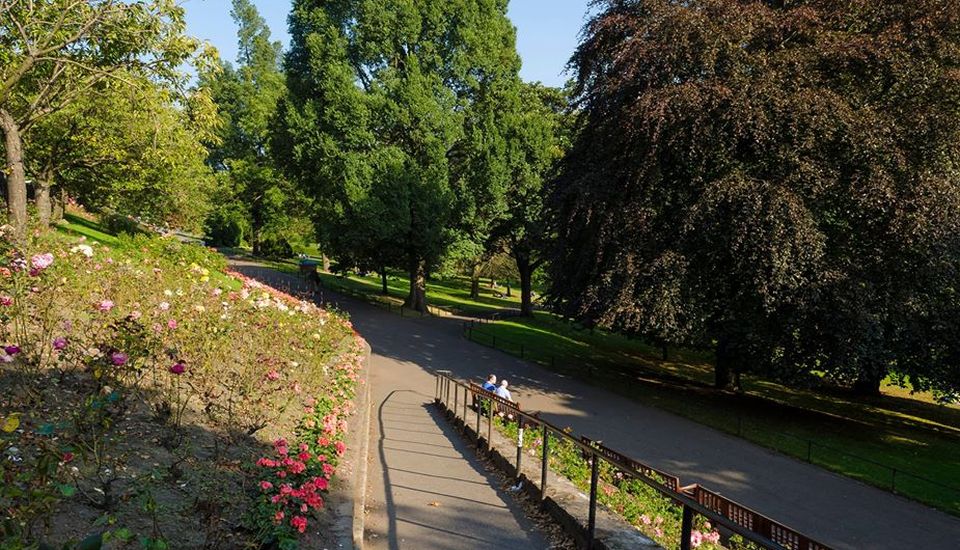 Princes Street Gardens in Edinburgh City Centre