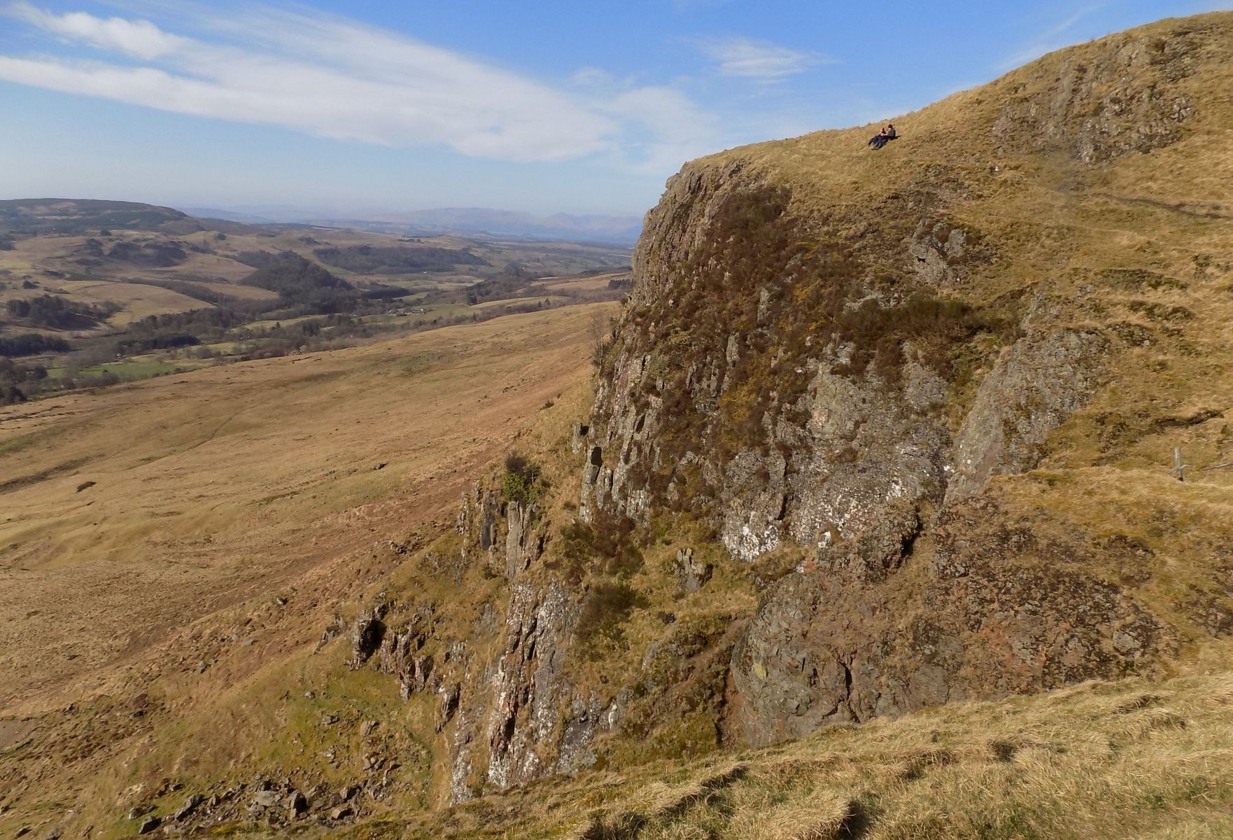 The escarpment of the Campsie Fells