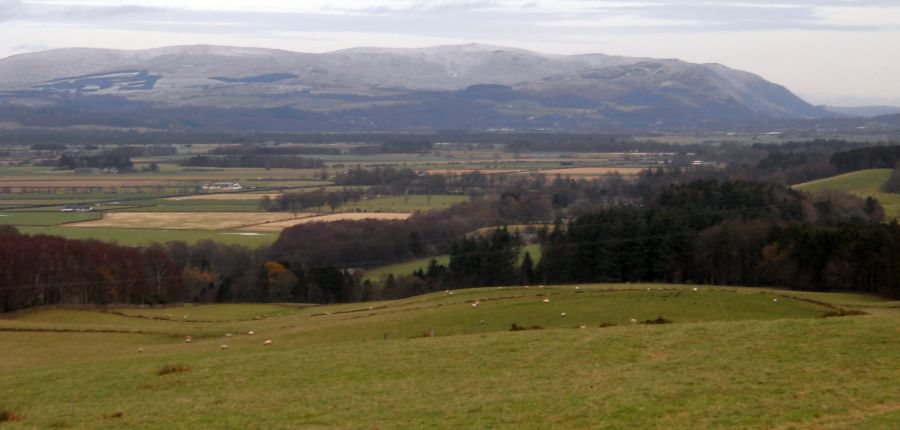 Ochill Hills from above Kippen Village