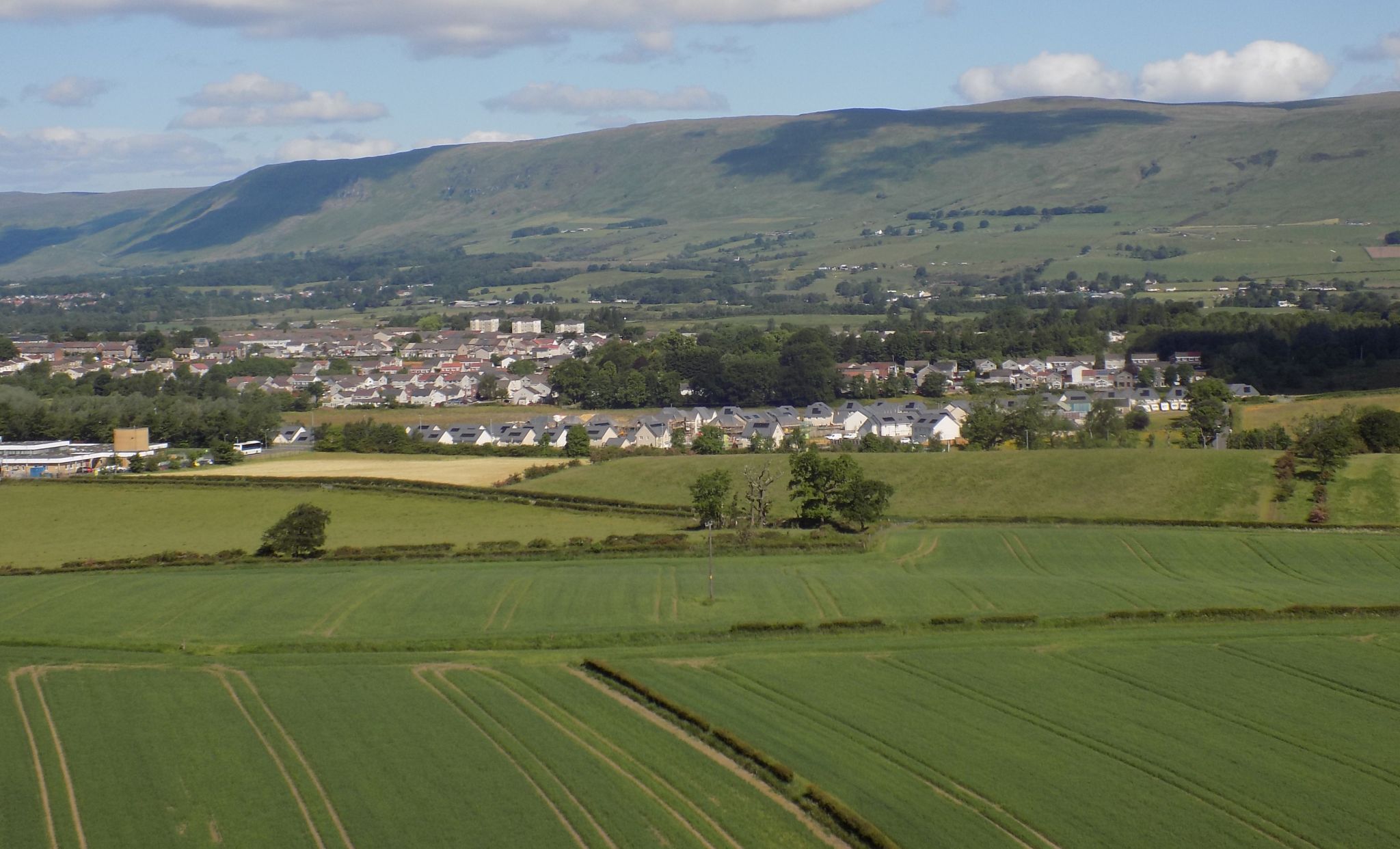 Campsie Hills from the Gartshore Bing above the Luggie Water at Kirkintilloch