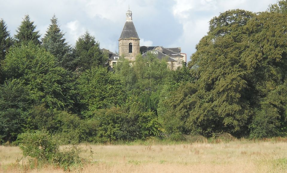 Broomhill Hospital from Kelvin Riverside Path