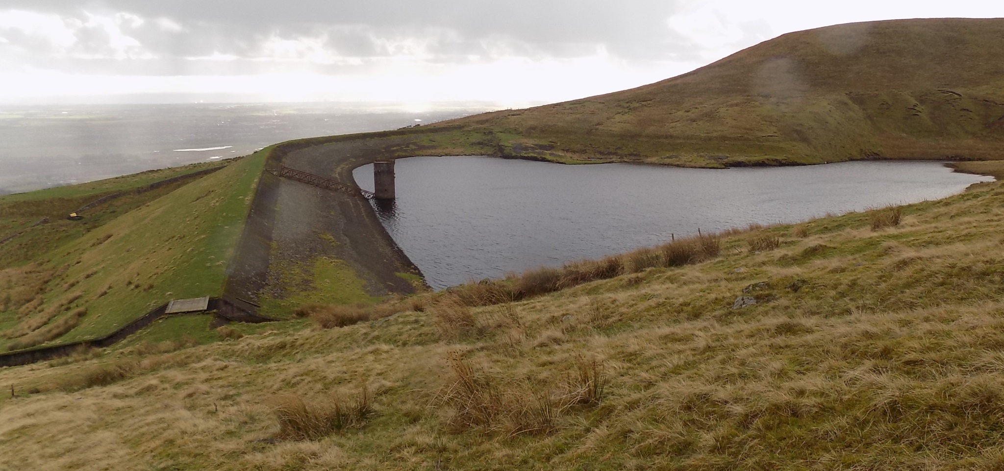 West Corrie Reservoir on descent from Birkenburn Reservoir