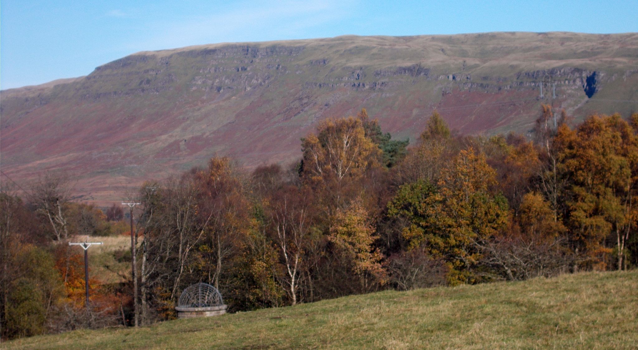 Campsie Fells from moors above Mugdock Country Park