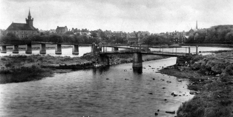 Wick from the river - old postcard