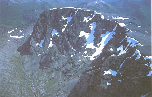 Aerial view of Ben Nevis