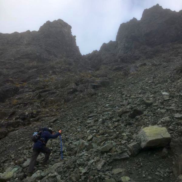 Great Stone Chute on Sgurr Alasdair