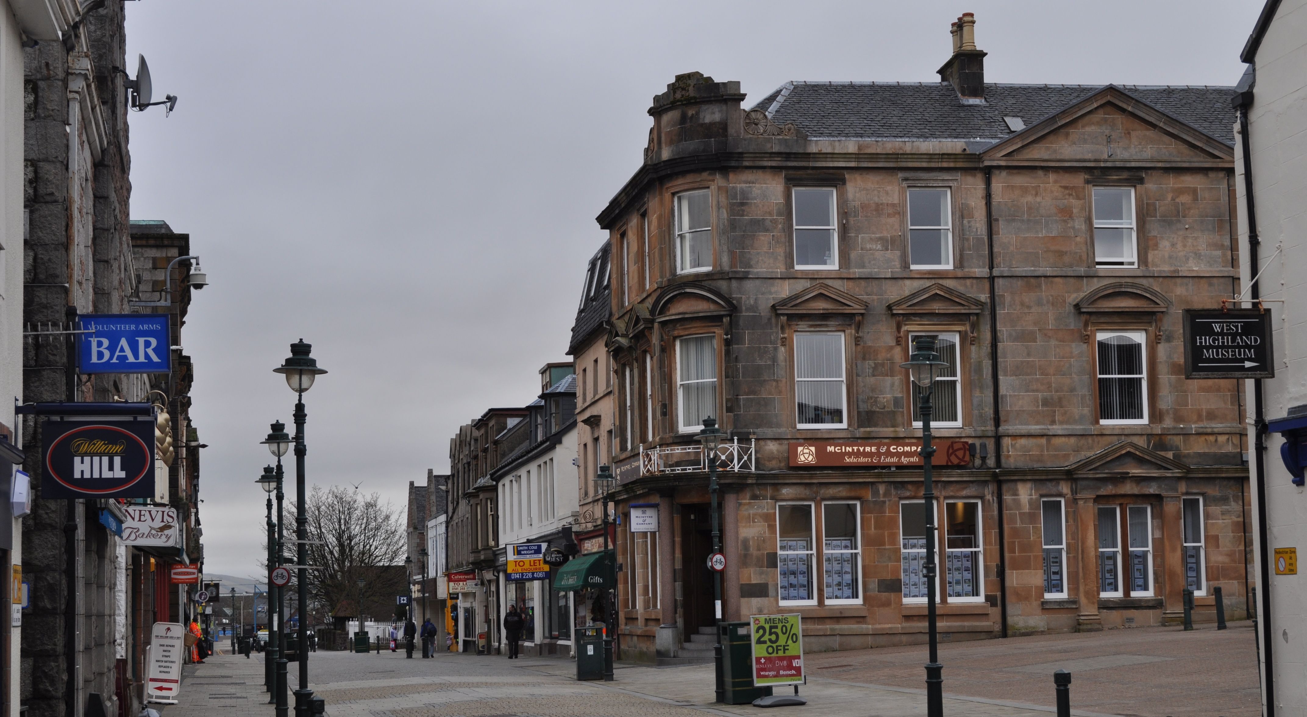 The West Highland Way - Fort William town centre