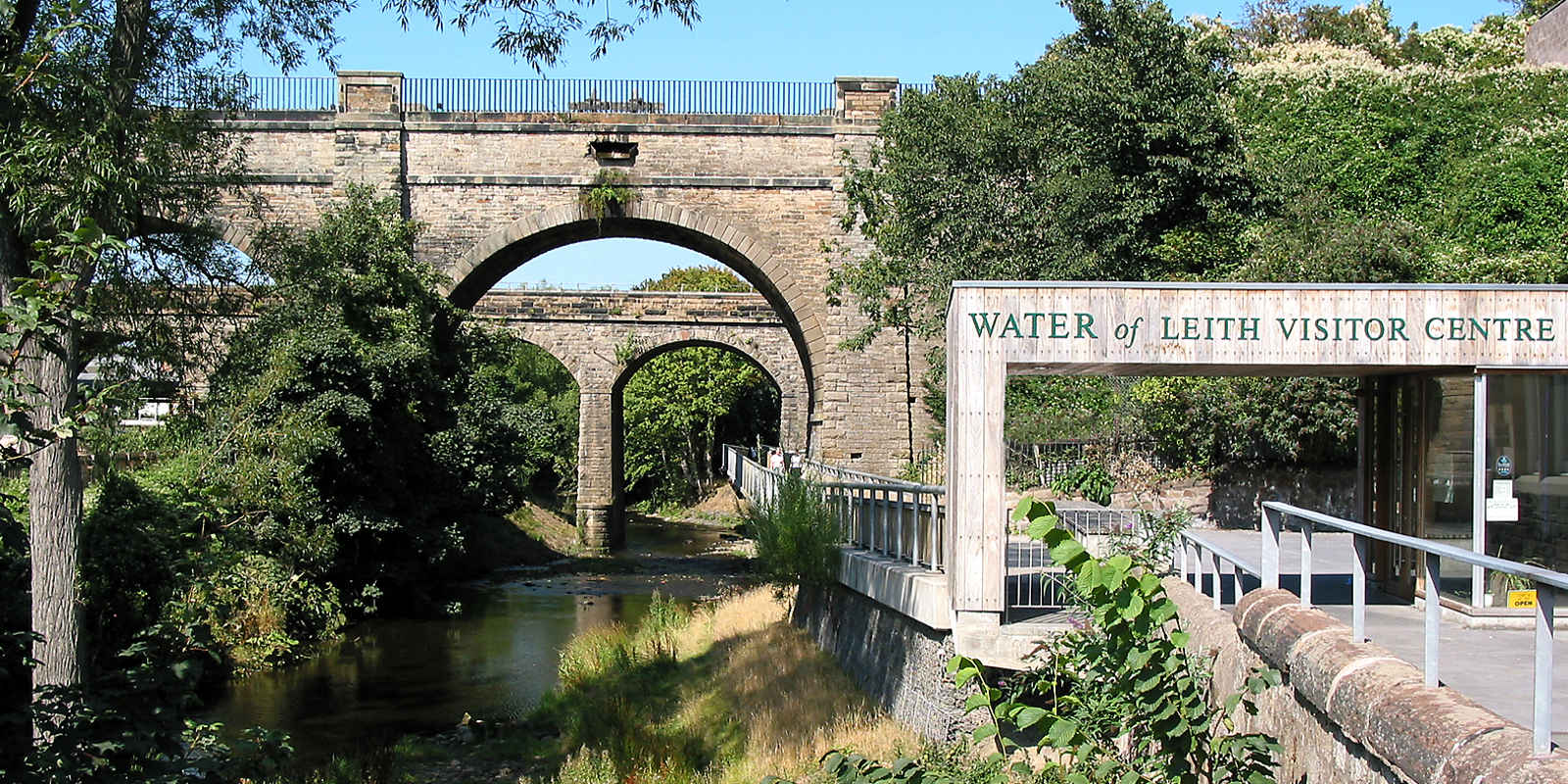 Viaducts at Visitor Centre for the Water of Leith at Slateford