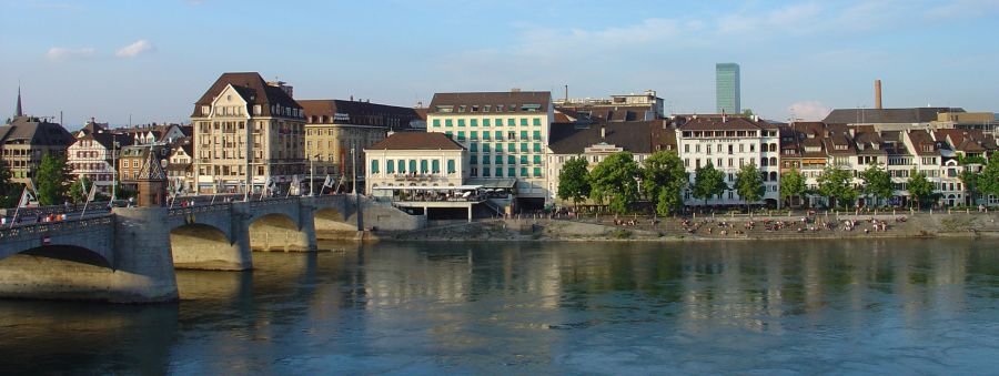 City of Basle on the River Rhine