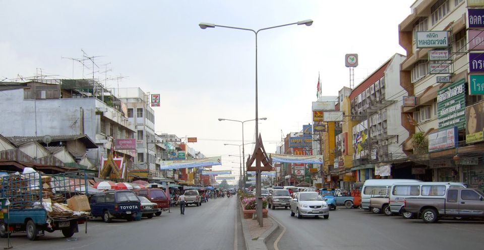 Naresuan Road in Ayutthaya in Northern Thailand