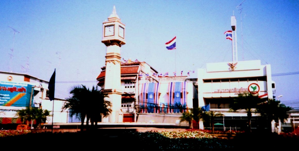 Clock Tower in City Centre of Phitsanulok in Northern Thailand