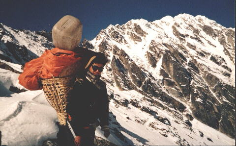 An account and photographs of a trek in the Nepal Himalaya around Mt. Manaslu including crossings of the Rupina La and Larkya La high passes.